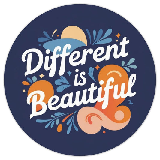 Circle Sticker - Different is Beautiful